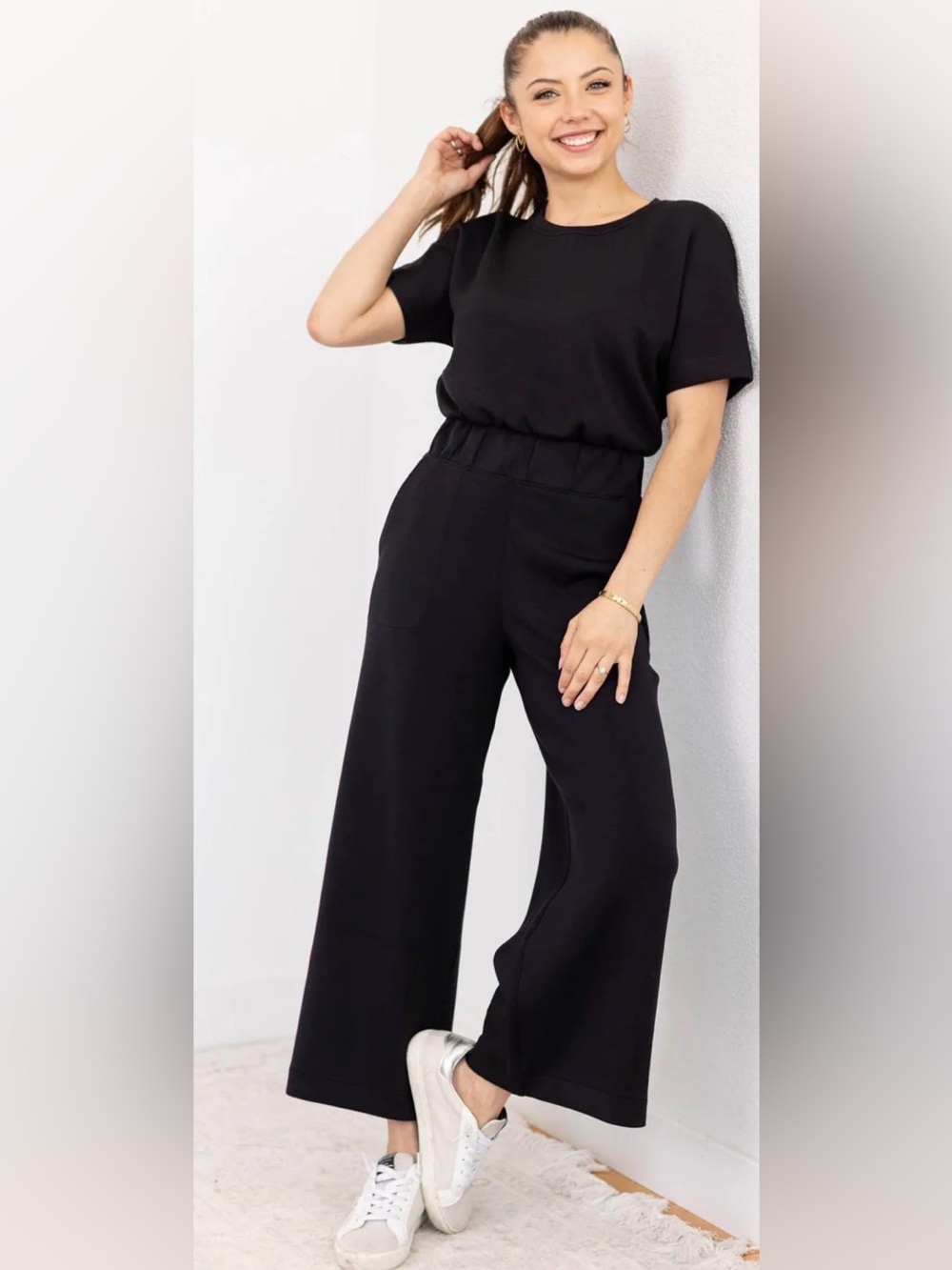SPANX Air Essentials Crop Wide Leg Jumpsuit